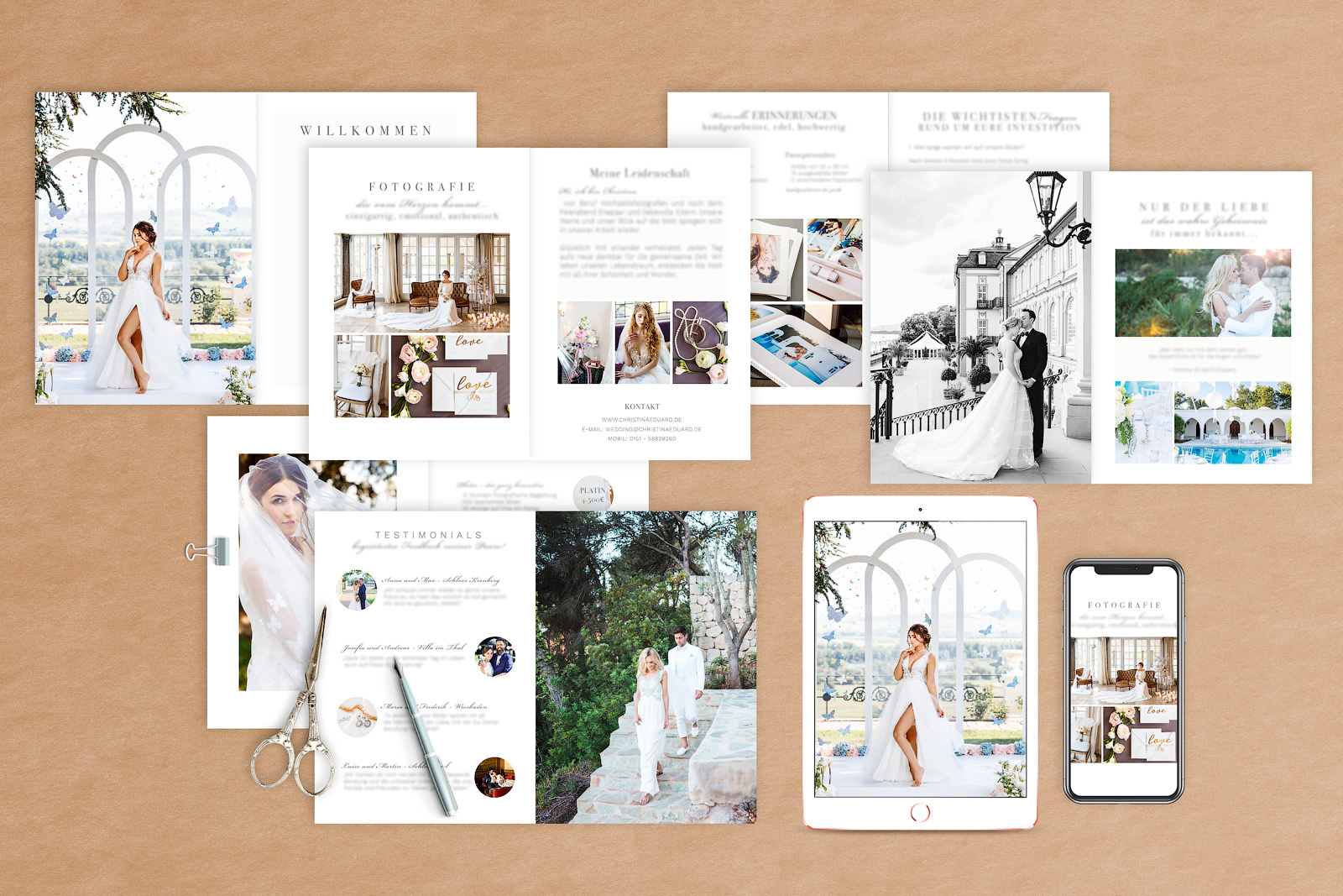 Preislisten Templates Photoshop Vorlagen editierbare Vorlagen für Photoshop Preisliste Fotograf